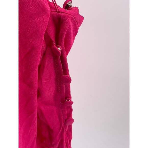 MAEVE By Anthropologie Women's Pink Side-Button Belted High-Rise Shorts SZ 4 - Picture 5 of 10